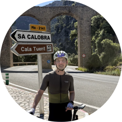 Richard Yim during a cycling trip
